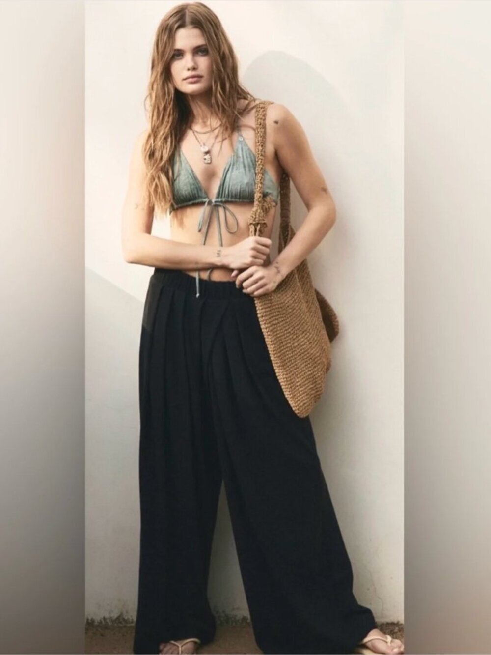 NWT Free People free est sloane wide leg pant - Picture 7 of 16